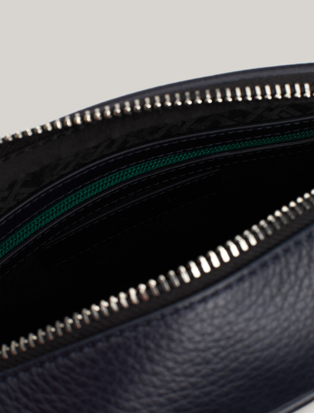Corporate Woven Detail Leather Camera Bag, Space Blue, hi-res