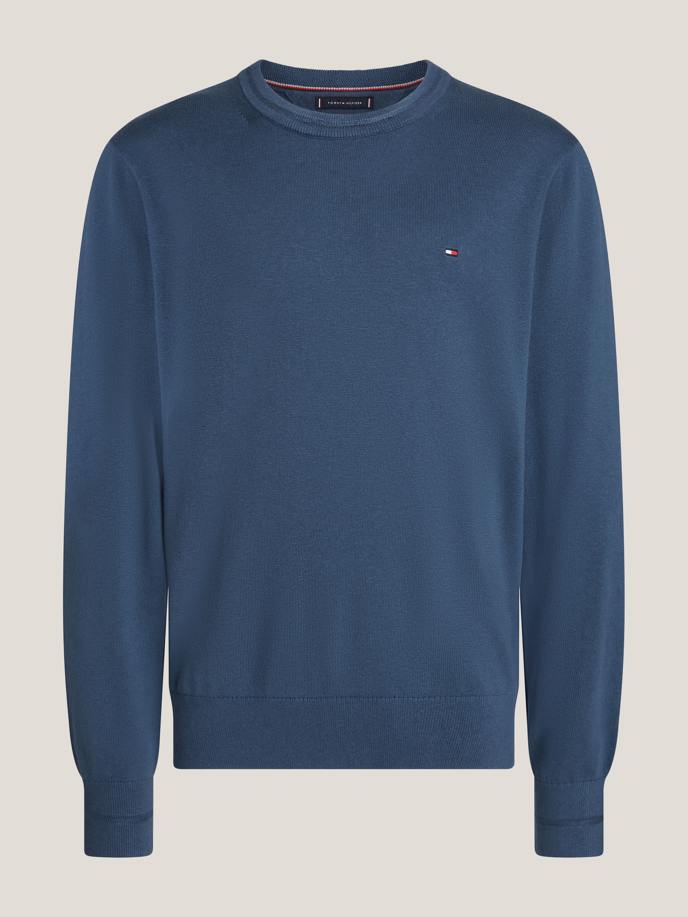 Tommy hilfiger cotton silk crew neck sale