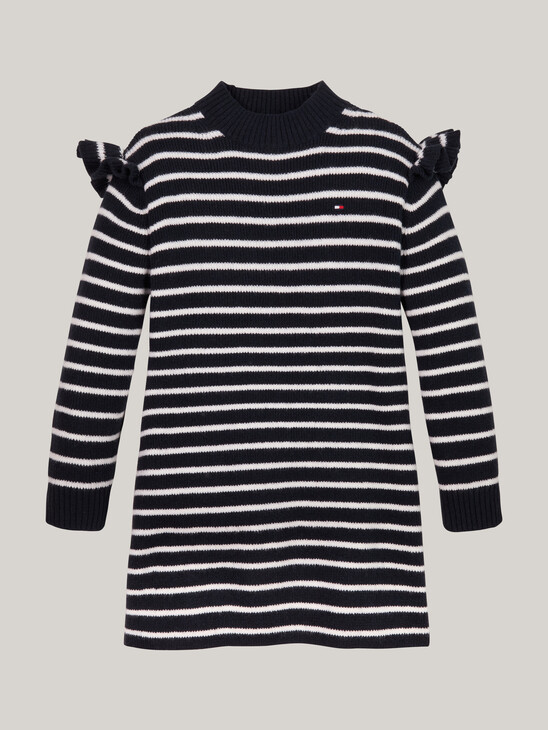 Breton Stripe Knit Skater Dress