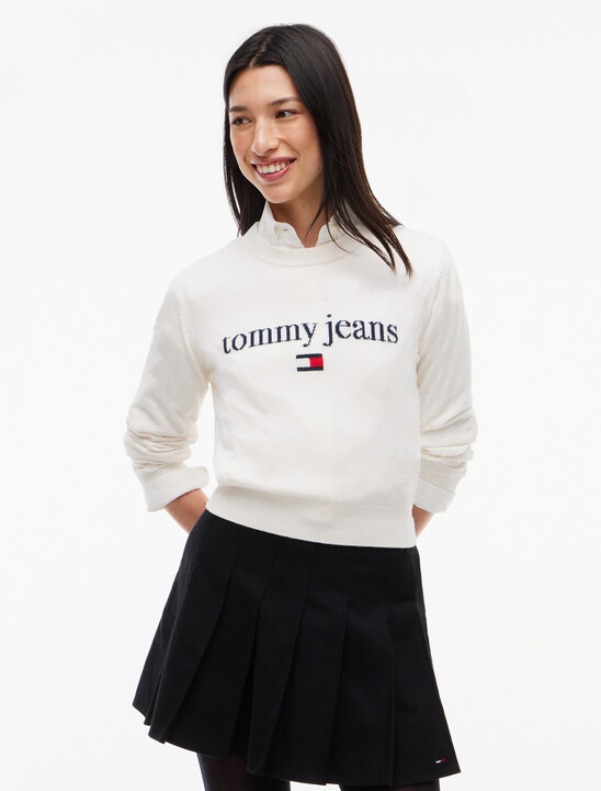 Serif Logo Jumper With Wool