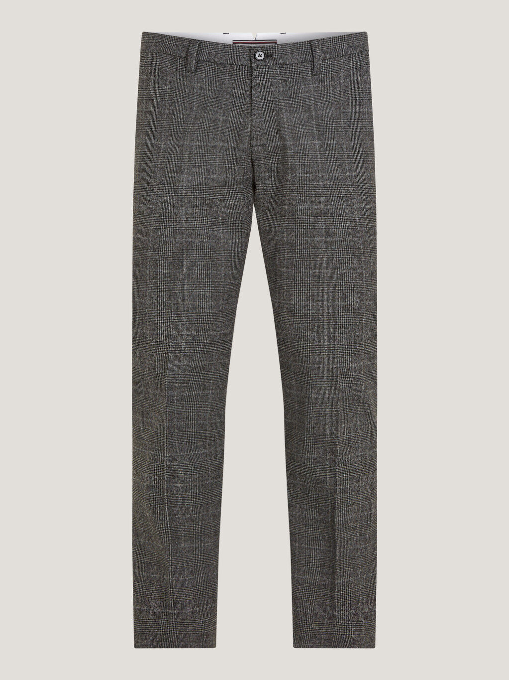 Denton Brushed Check Trousers, Medium Grey Heather, hi-res