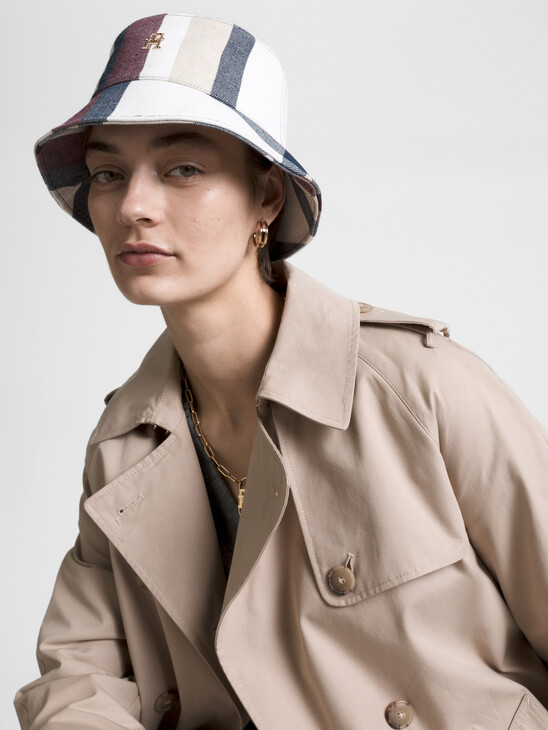 Check Monogram Bucket Hat