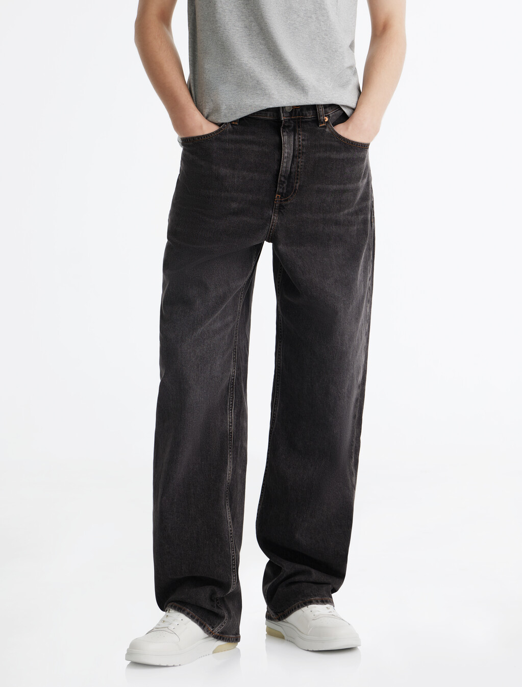 Jaimie Relaxed Straight Jeans, Denim Black, hi-res