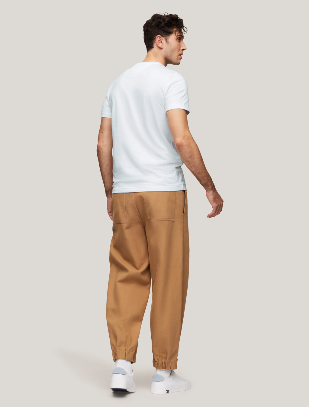 Core Tommy Logo T-Shirt, White, hi-res