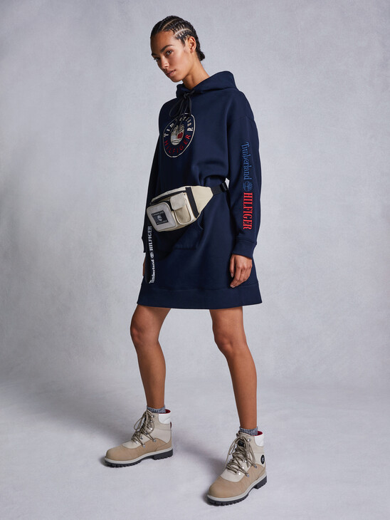TOMMYXTIMBERLAND HOODED SWEATSHIRT DRESS TOMMYXTIMBERLAND HOODED SWEATSHIRT DRESS