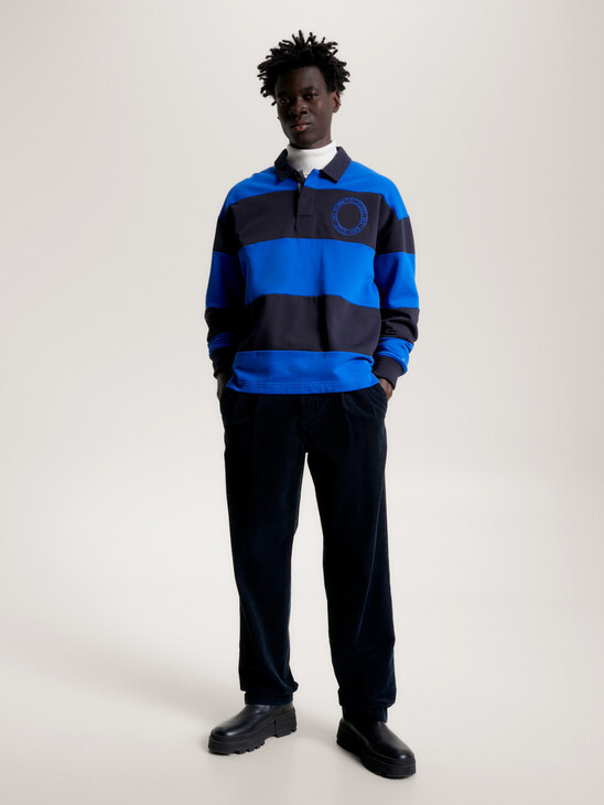 Stripe Logo Archive Rugby Polo Shirt