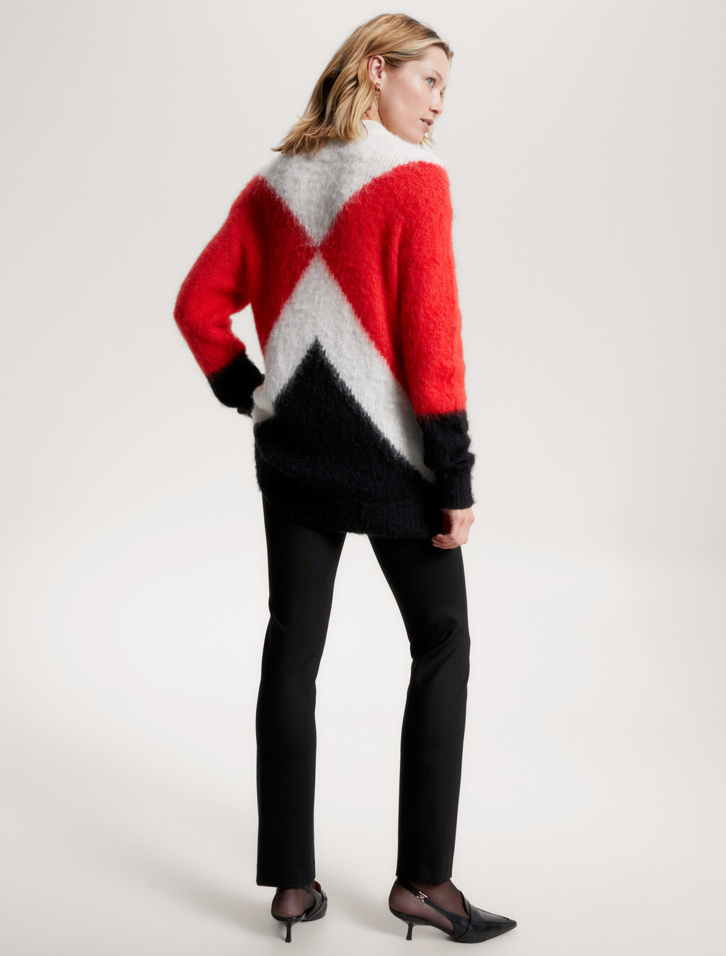 Argyle Color Block Alpaca Sweater, Argyle Fireworks, hi-res
