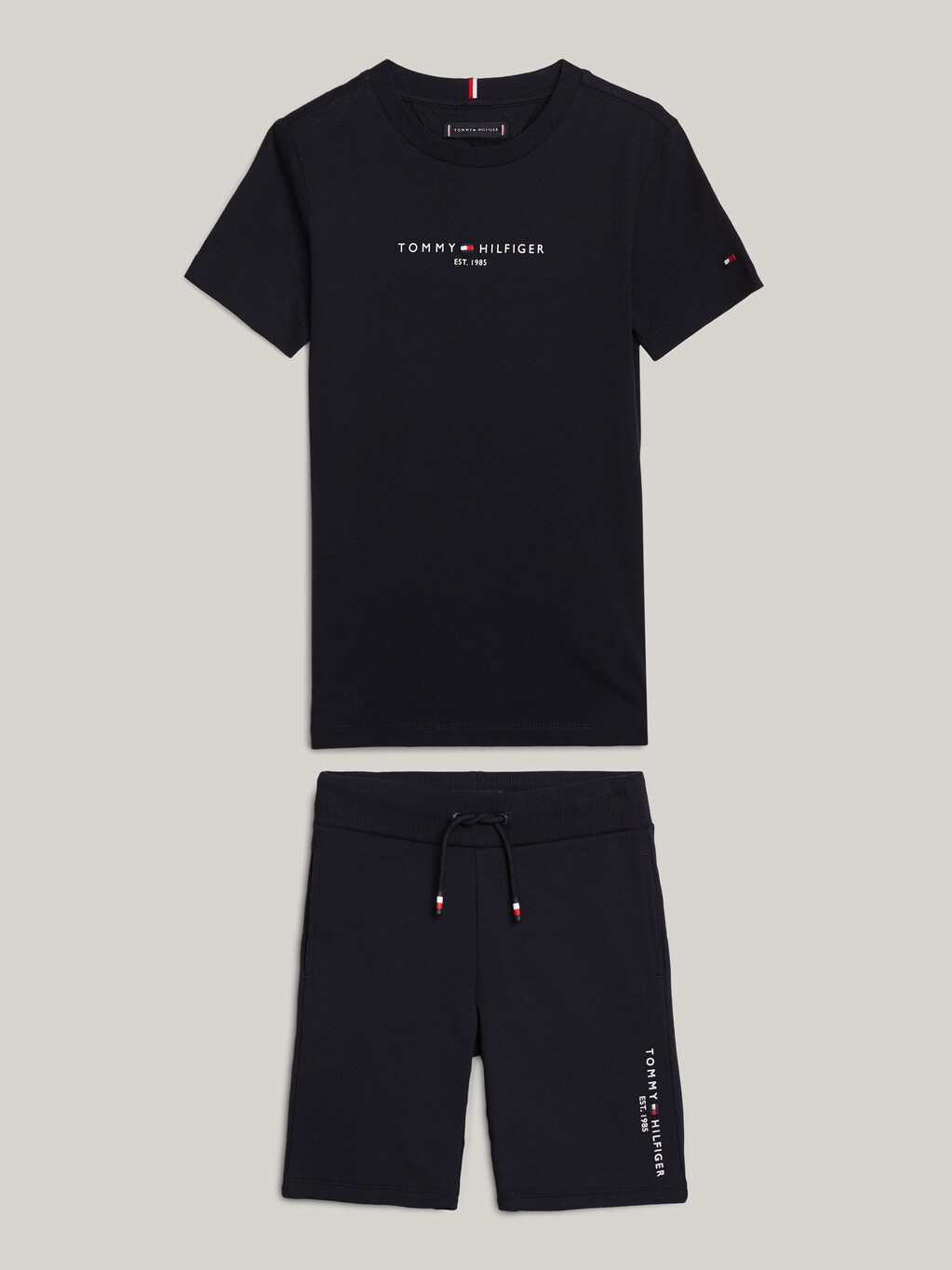 Essential Logo T-Shirt and Shorts Set, Desert Sky, hi-res