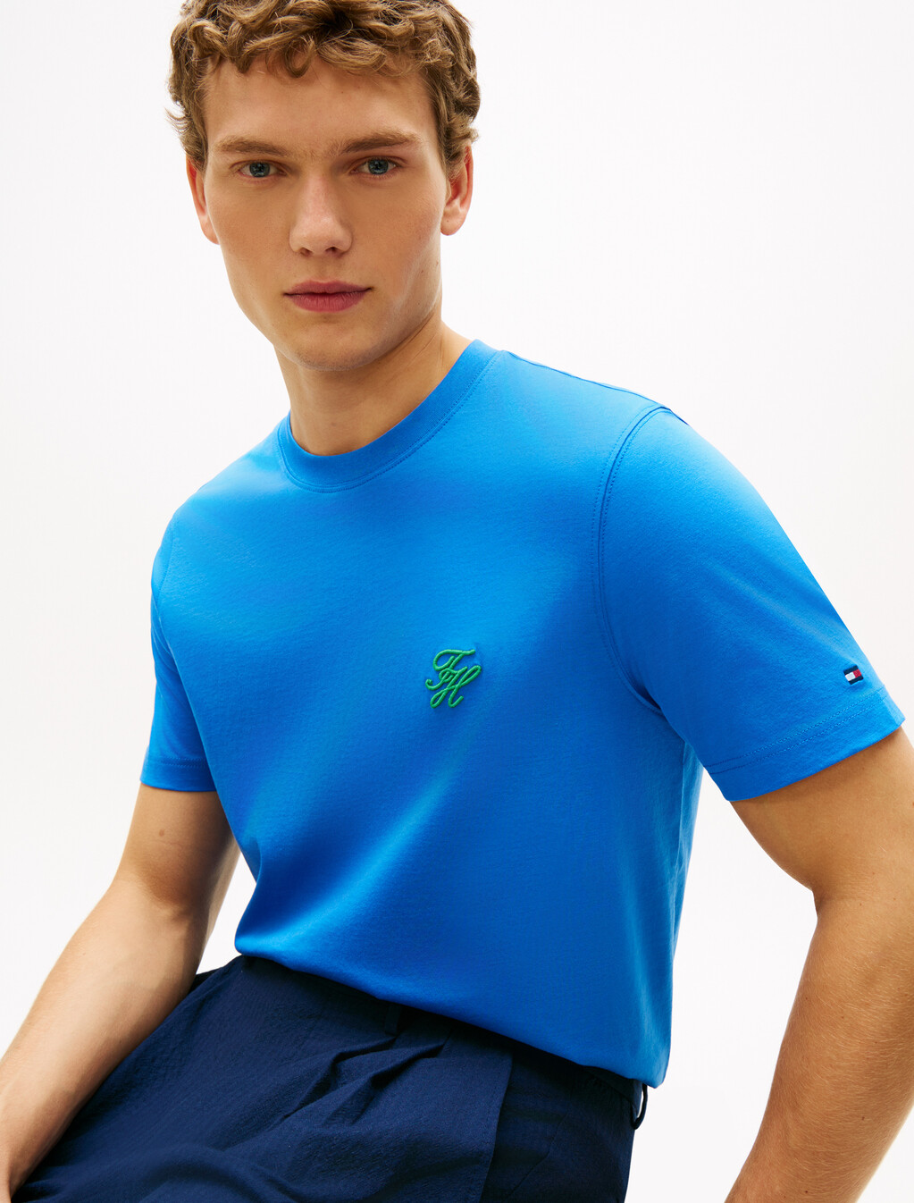 Logo Embroidery Jersey T-Shirt, Blue Orbit, hi-res