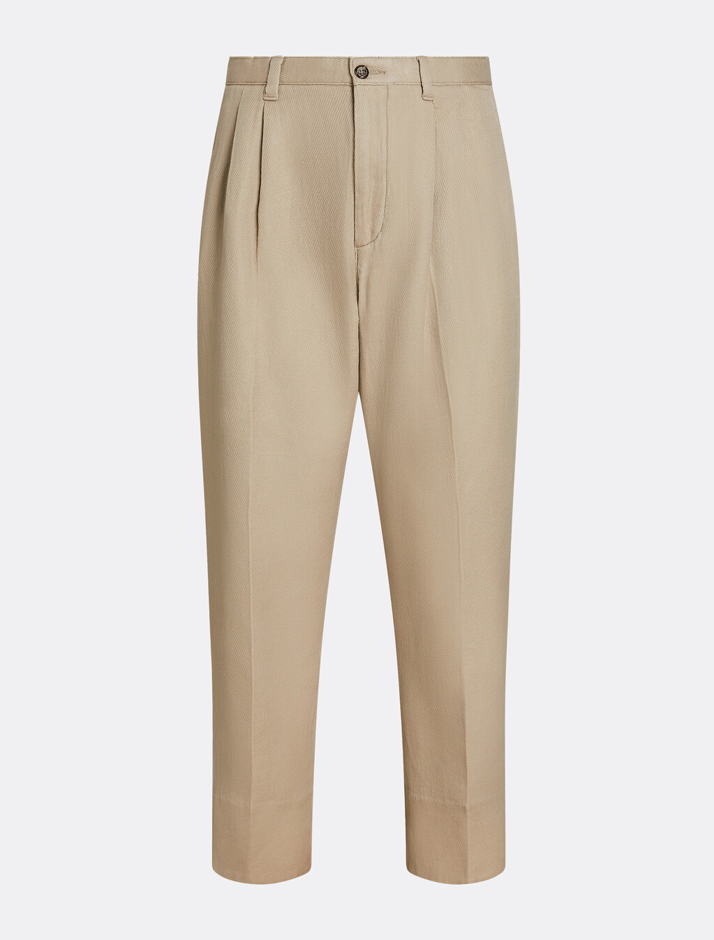 Twill Wide Leg Trousers, Sandalwood, hi-res