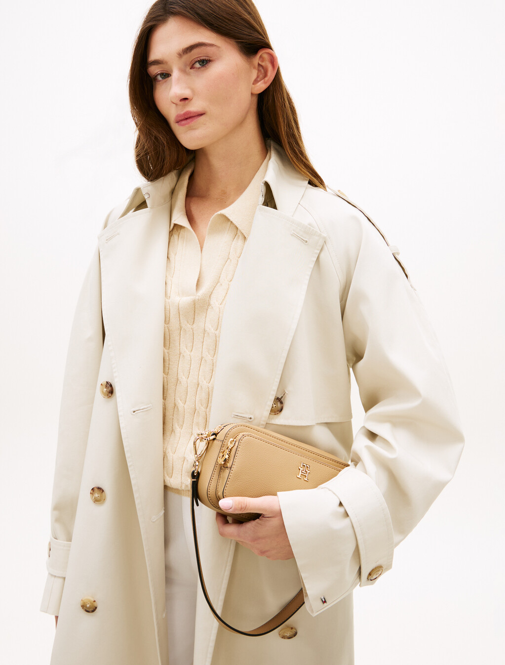 TH Monogram Crossbody Camera Bag, Safari Canvas, hi-res