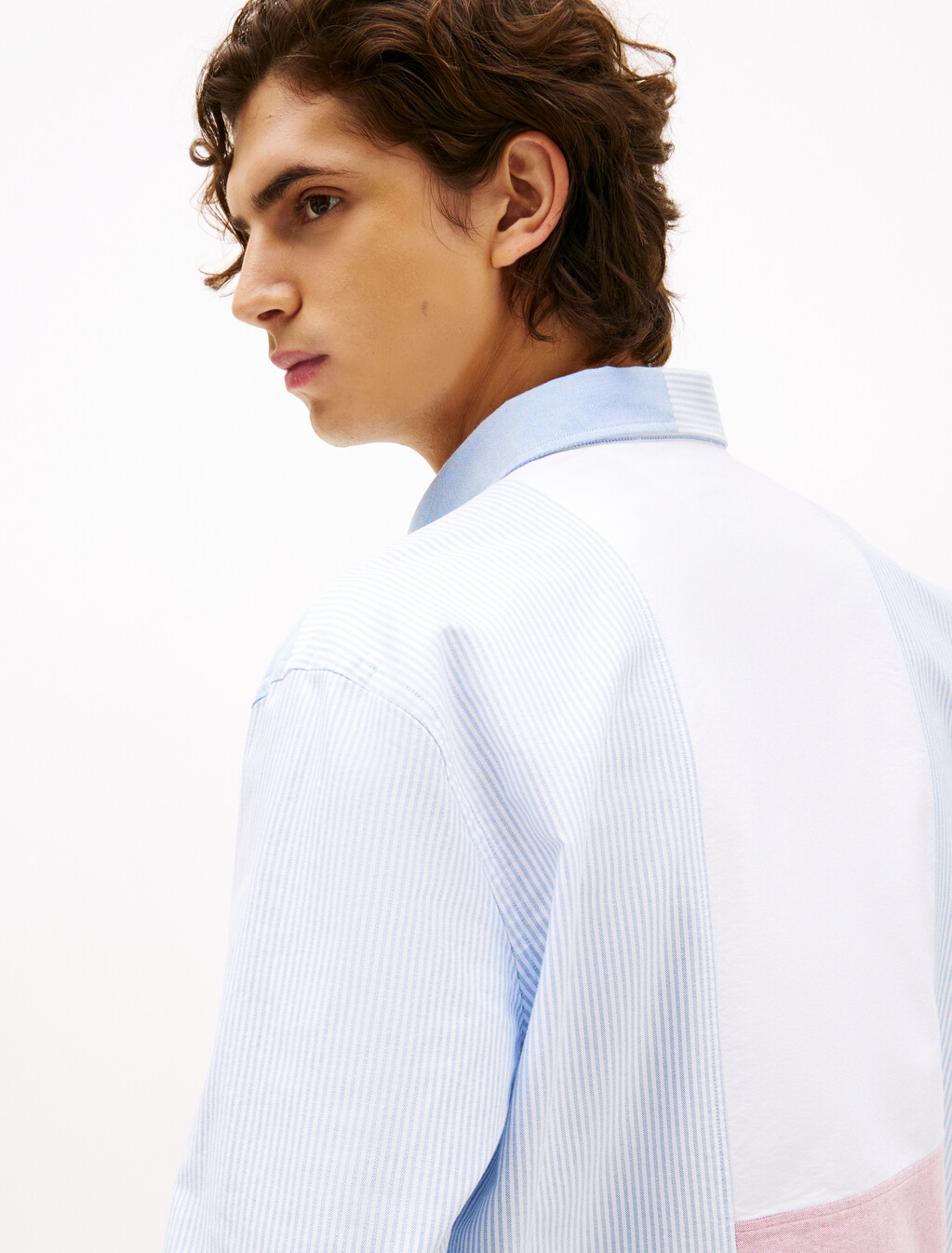 Americana Color Block Shirt, Shirt Blue / Multi, hi-res