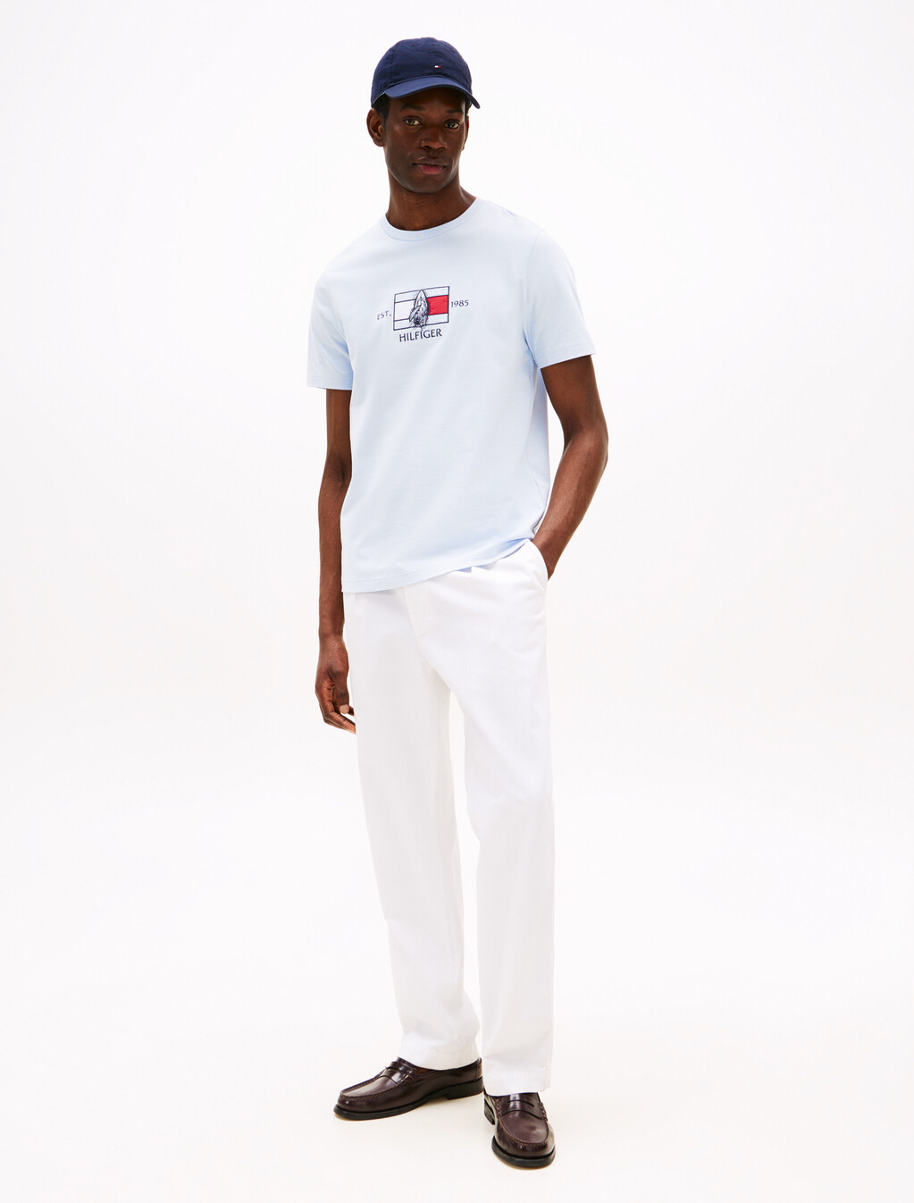 Logo Graphic Crew-Neck T-Shirt, Breezy Blue, hi-res