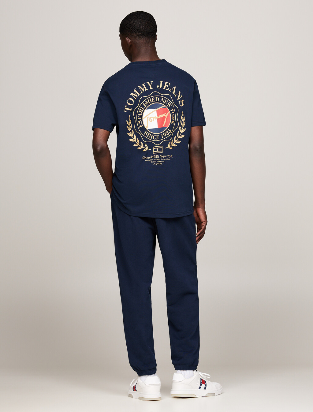 Prep Explorer 徽章印花 T 裇, Dark Night Navy, hi-res