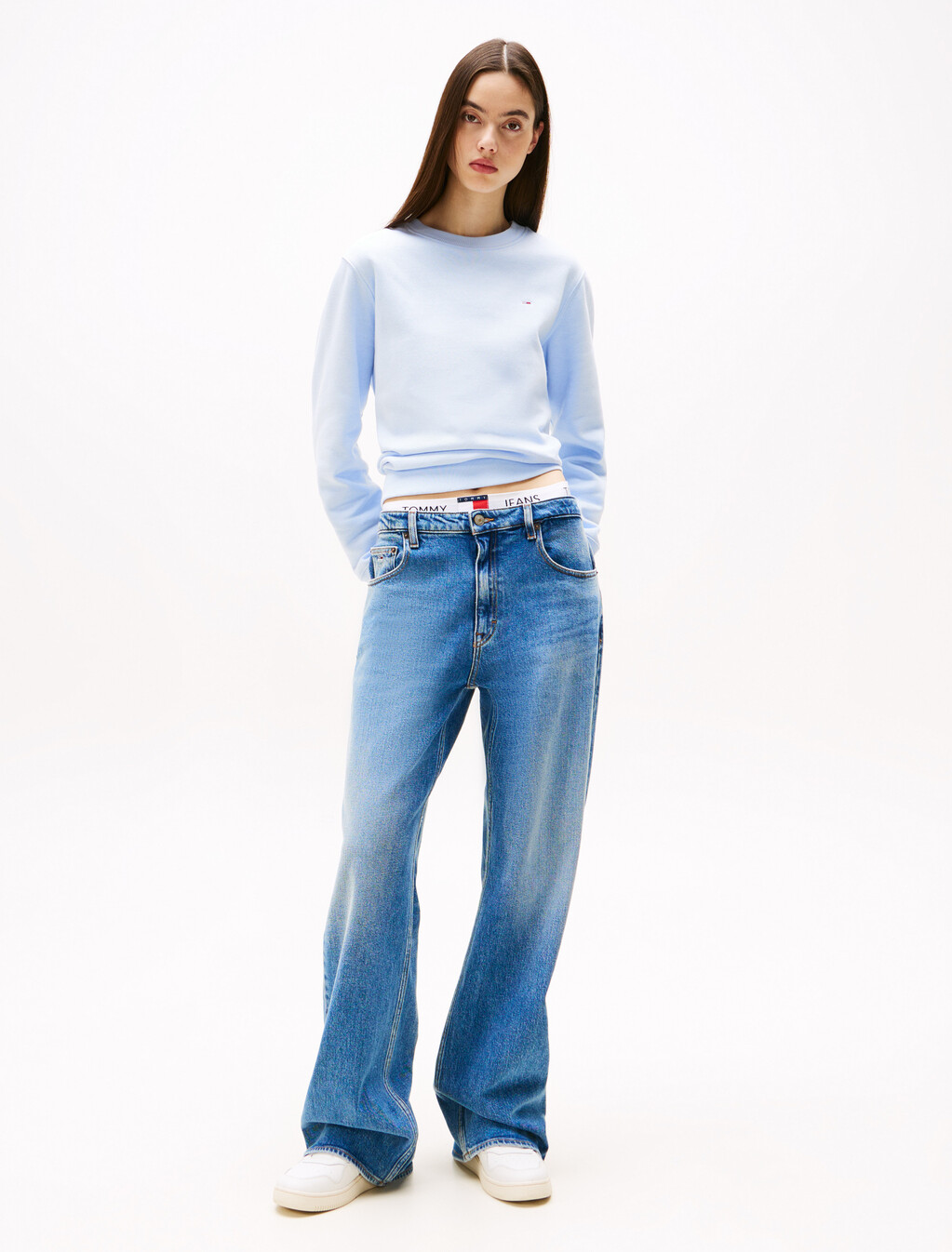 Mia Mid Rise Relaxed Straight Jeans, Denim Medium, hi-res