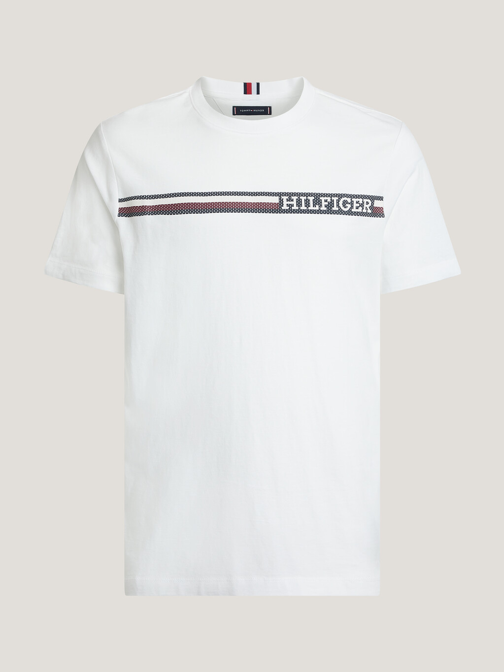 Hilfiger Monotype 經典平紋針織 T 恤, White, hi-res