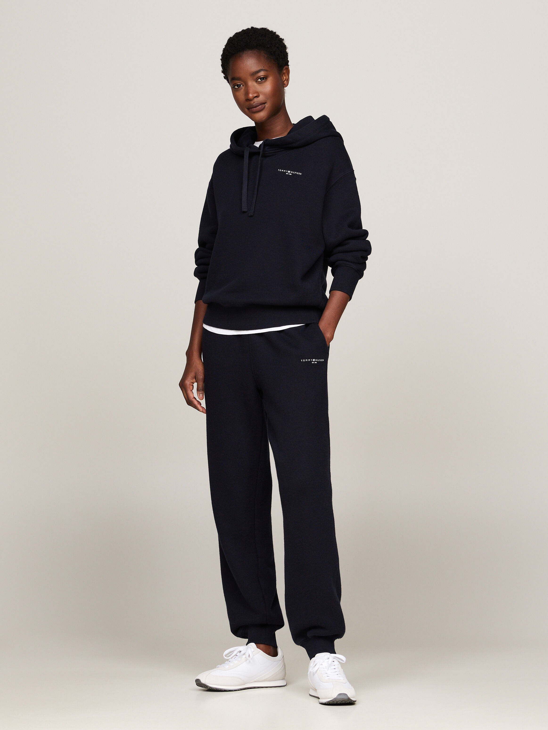 Drawstring Logo Hoody blue Tommy Hilfiger Hong Kong