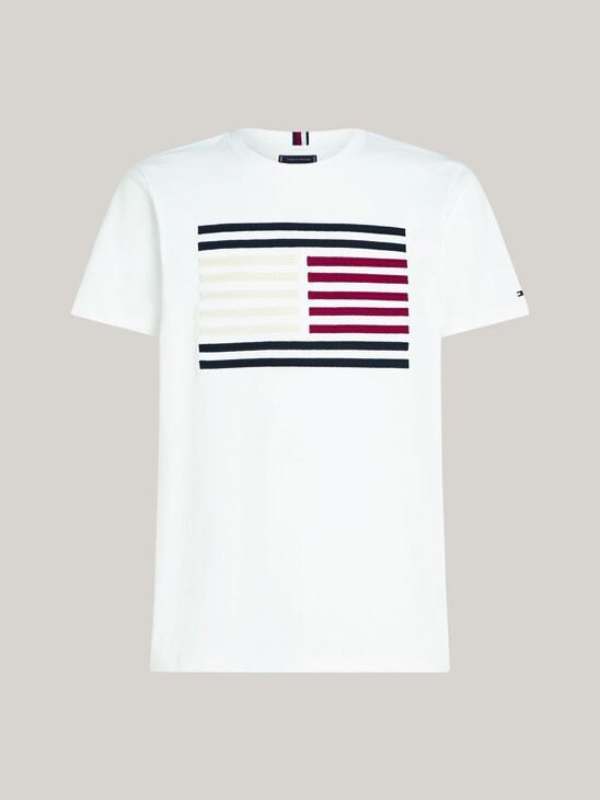 Grosgrain Tape Flag Logo T-Shirt