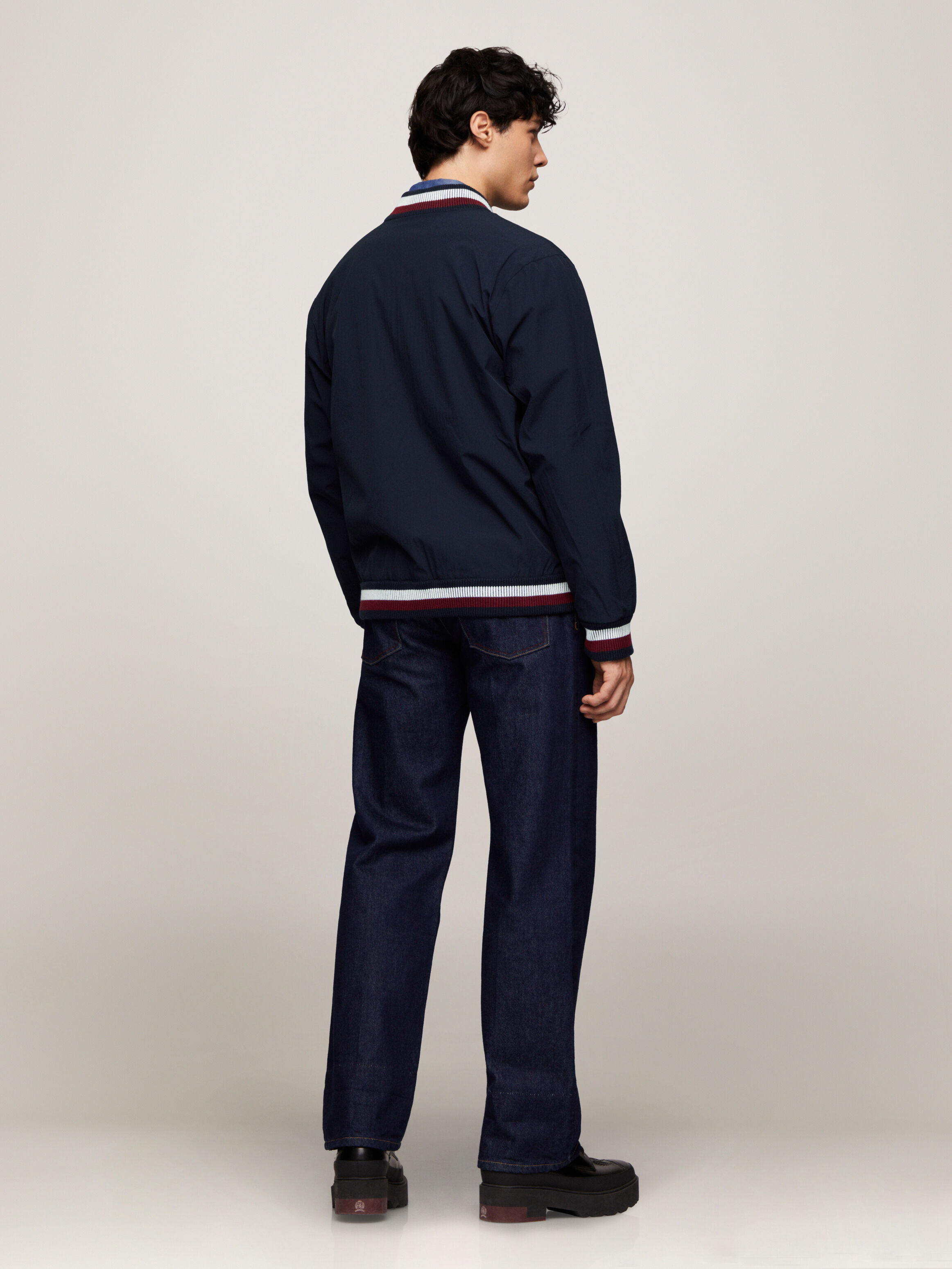 Tommy hilfiger reversible bomber jacket best sale