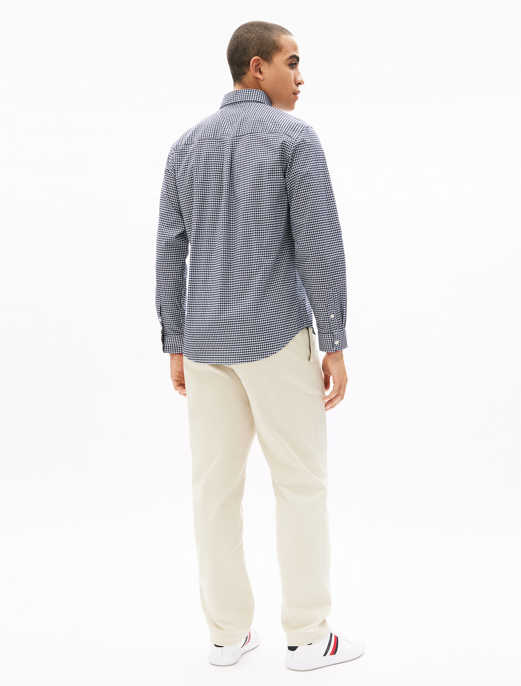 Lightweight Oxford Gingham Shirt, Desert Sky / Optic White, hi-res