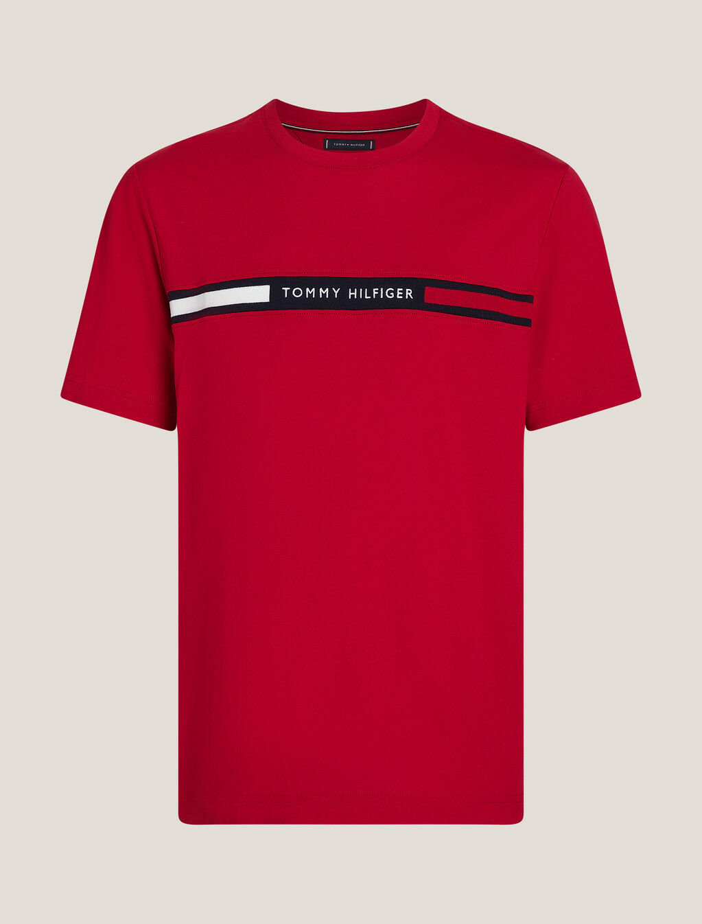 Chest Logo Insert T-Shirt, Medium Red, hi-res