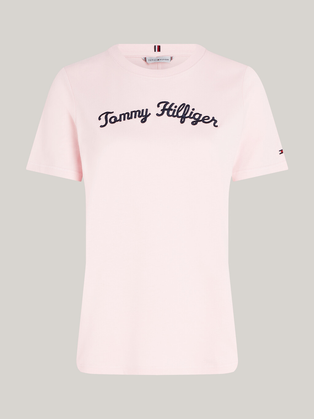 經典標誌刺繡 T 恤, Delicate Pink, hi-res