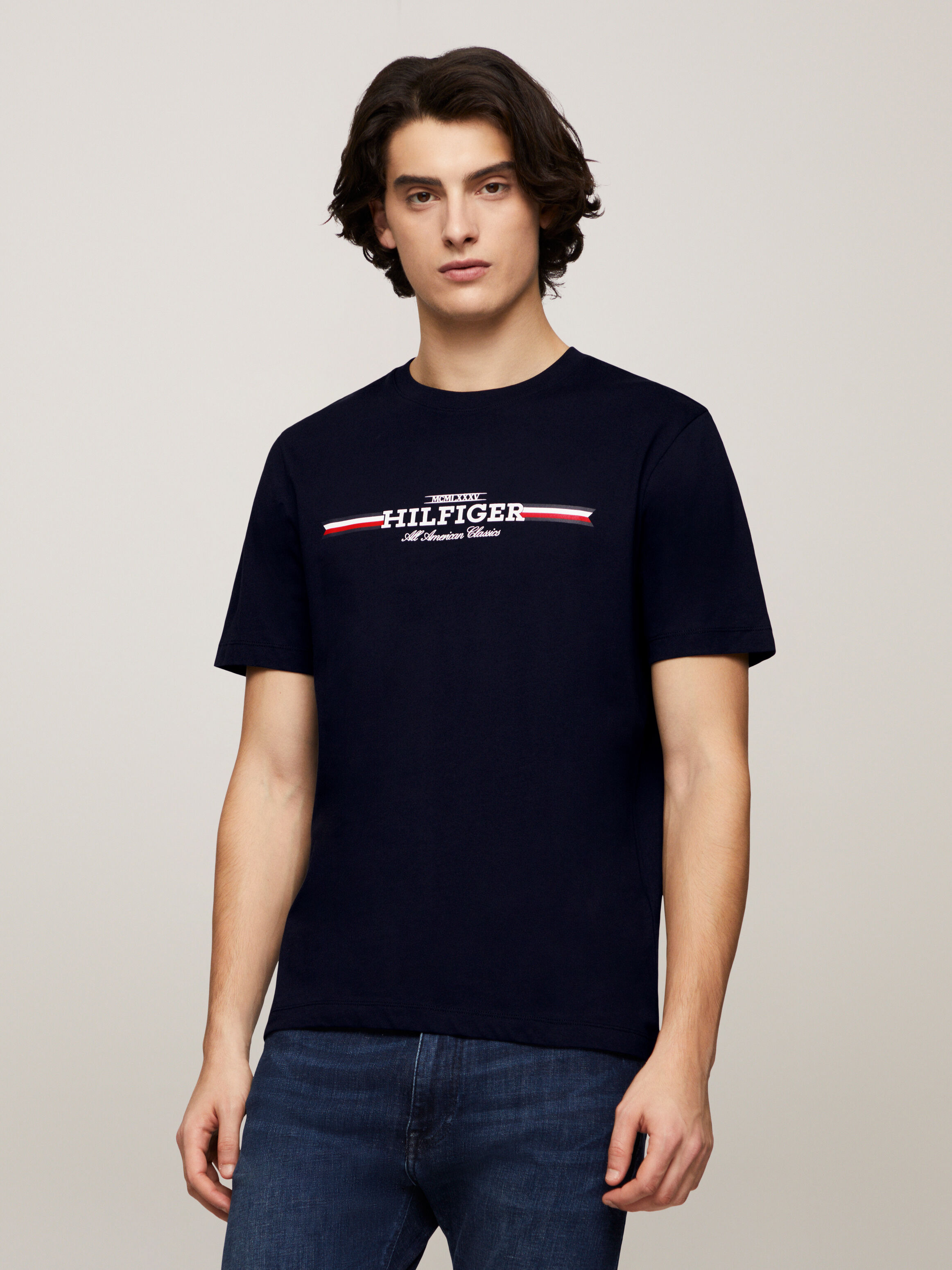Tommy hilfiger round neck t shirts 2025