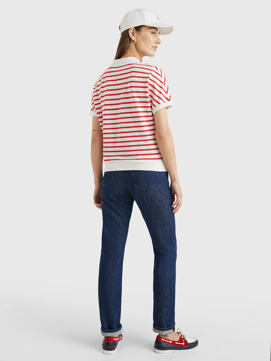 STRIPE RELAXED FIT POLO