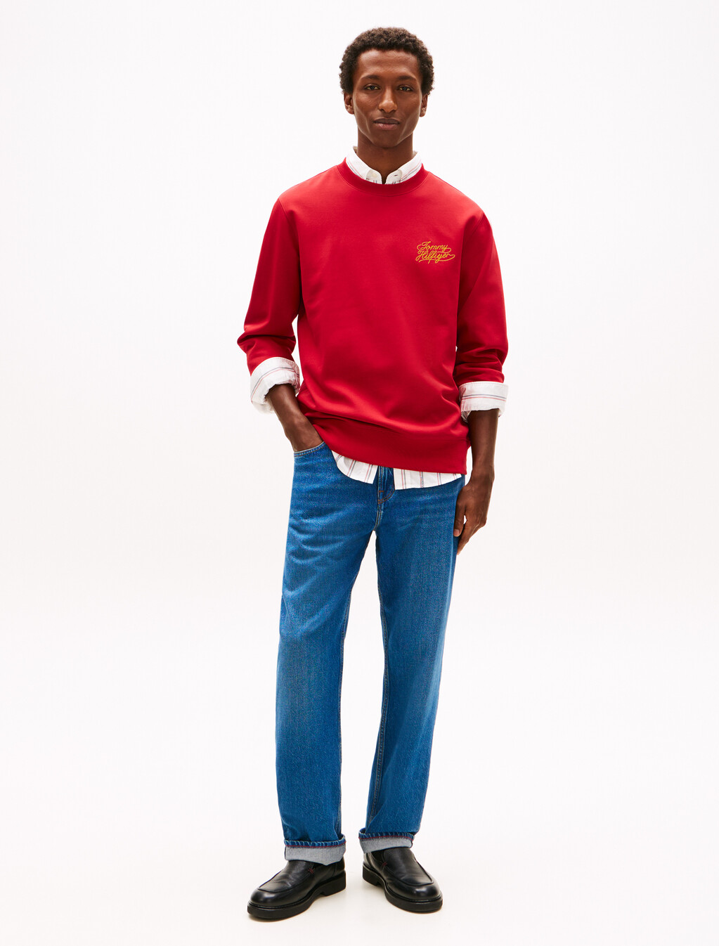 Heavy Twill Crewneck Sweatshirt, Arizona Red, hi-res