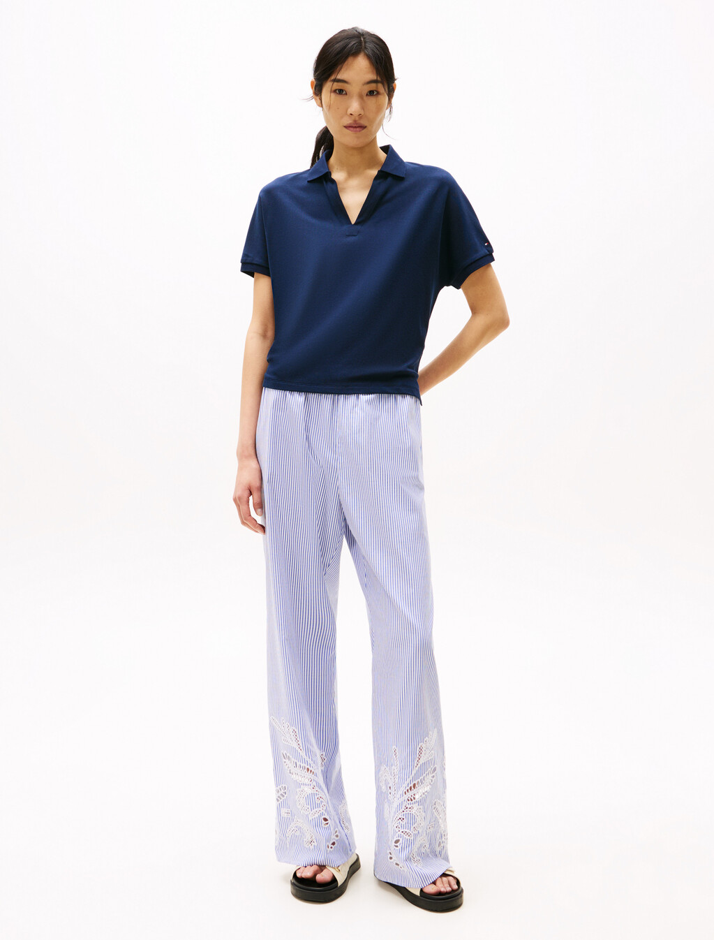 Relaxed Polo Shirt, Dark Night Navy, hi-res