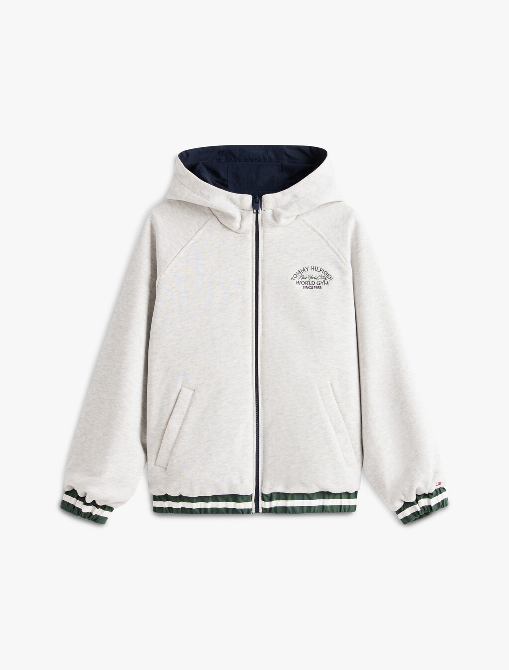 Ripstop Reversible Hooded Jacket, Dark Night Navy, hi-res