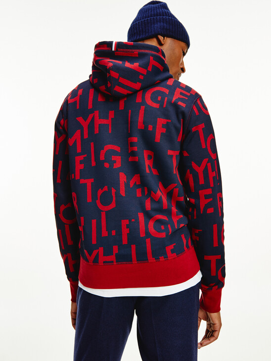 Spell Out Print Hoody