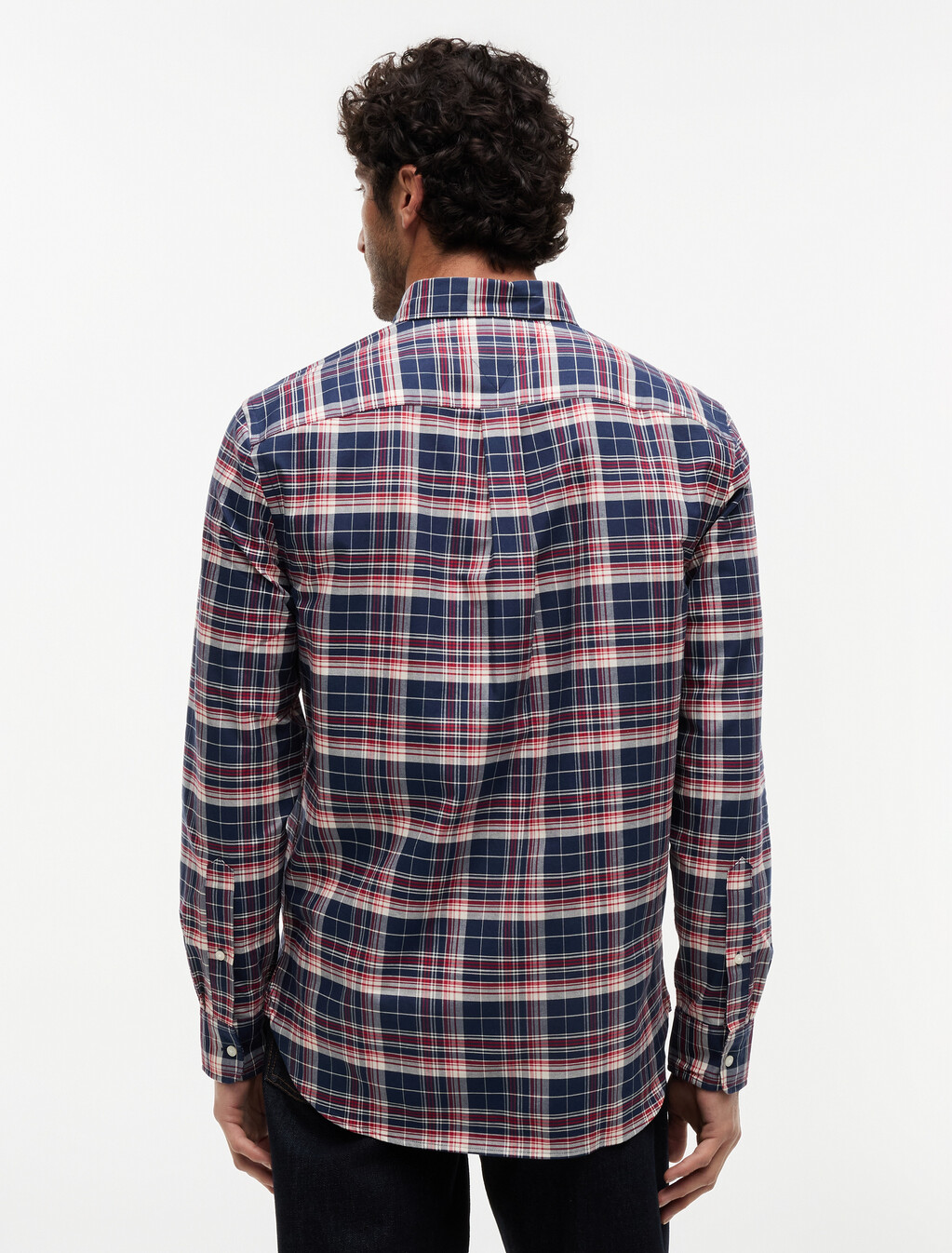 Regular Fit Heritage Plaid Oxford Shirt, Pitch Blue / Check, hi-res