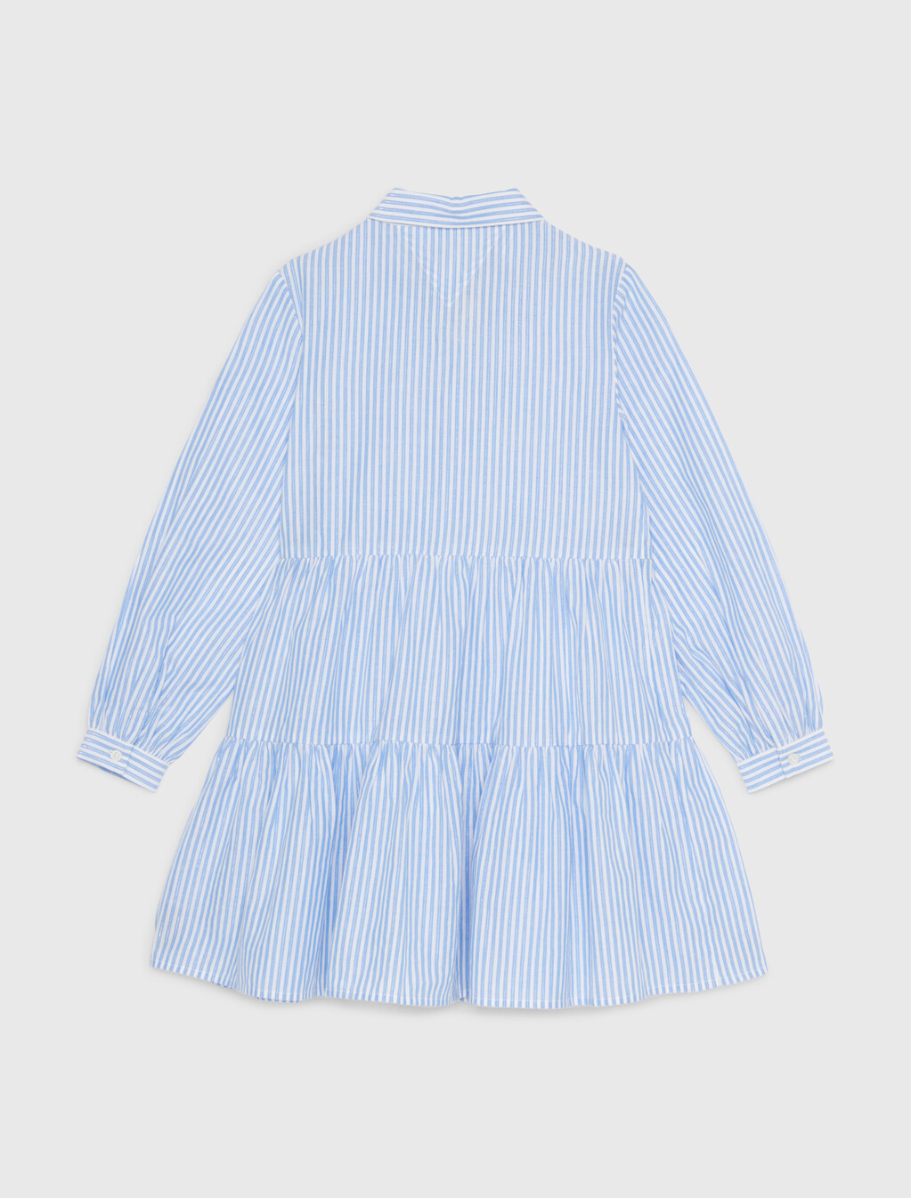 Metallic Stripe Relaxed Fit Shirt Dress, Blue Stripe, hi-res