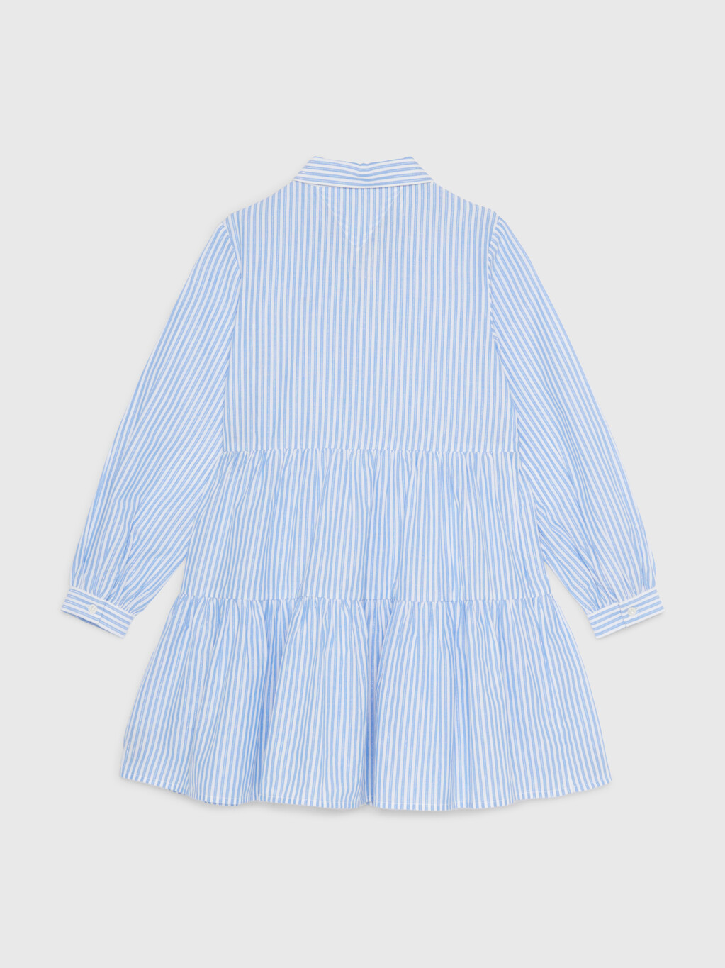 Metallic Stripe Relaxed Fit Shirt Dress, Blue Stripe, hi-res