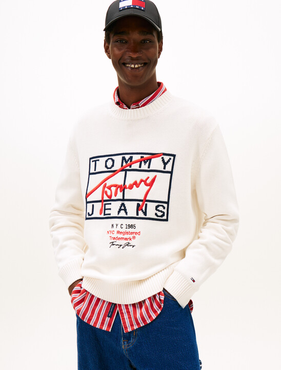 Tommy Flag Signature Sweater