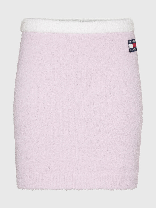 FURRY STRAIGHT FIT SWEATER SKIRT
