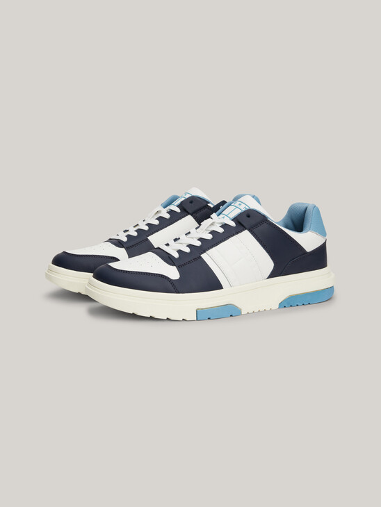 The Brooklyn Leather Colour-Blocked Trainers