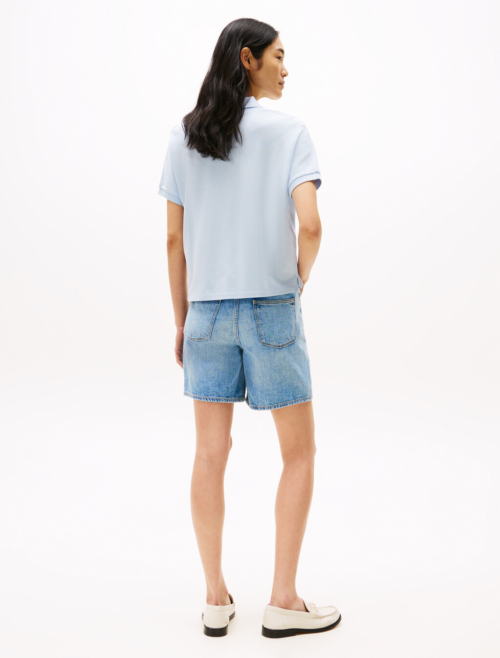 Relaxed Polo Shirt, Breezy Blue, hi-res