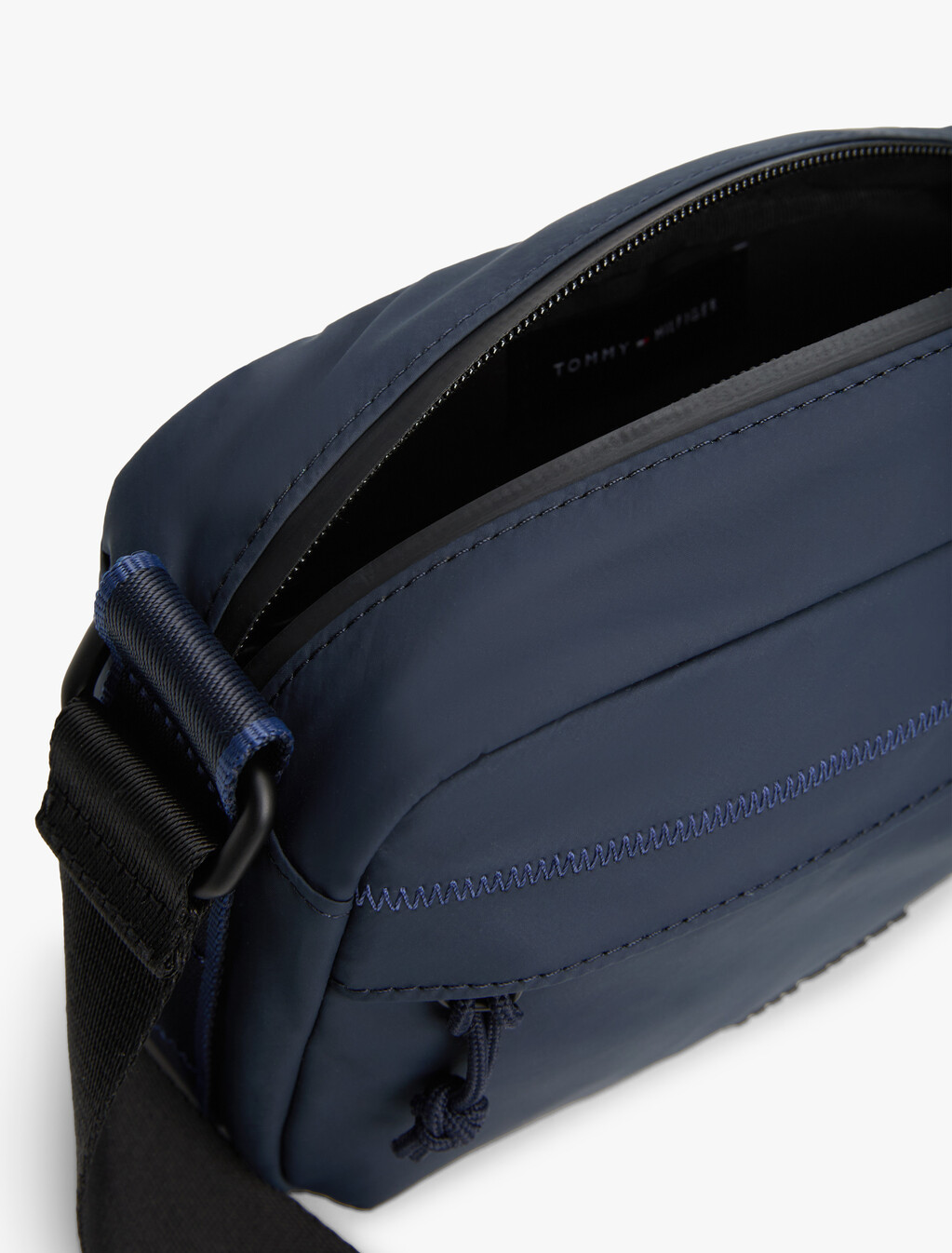 Textured Logo Reporter Bag, Space Blue, hi-res