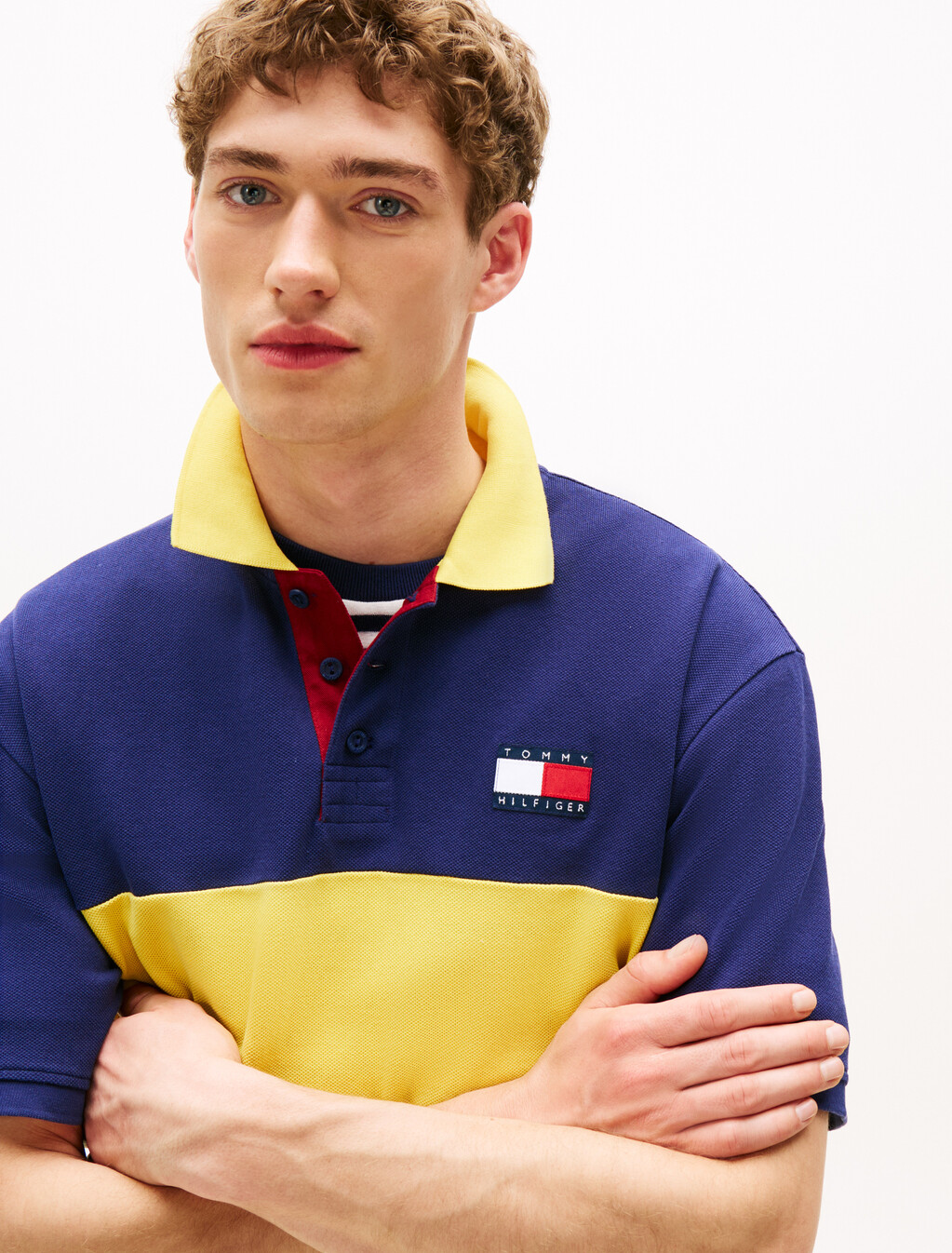 Hilfiger Sailing 航海風後背標誌 Polo 衫, Soft Sunflower, hi-res