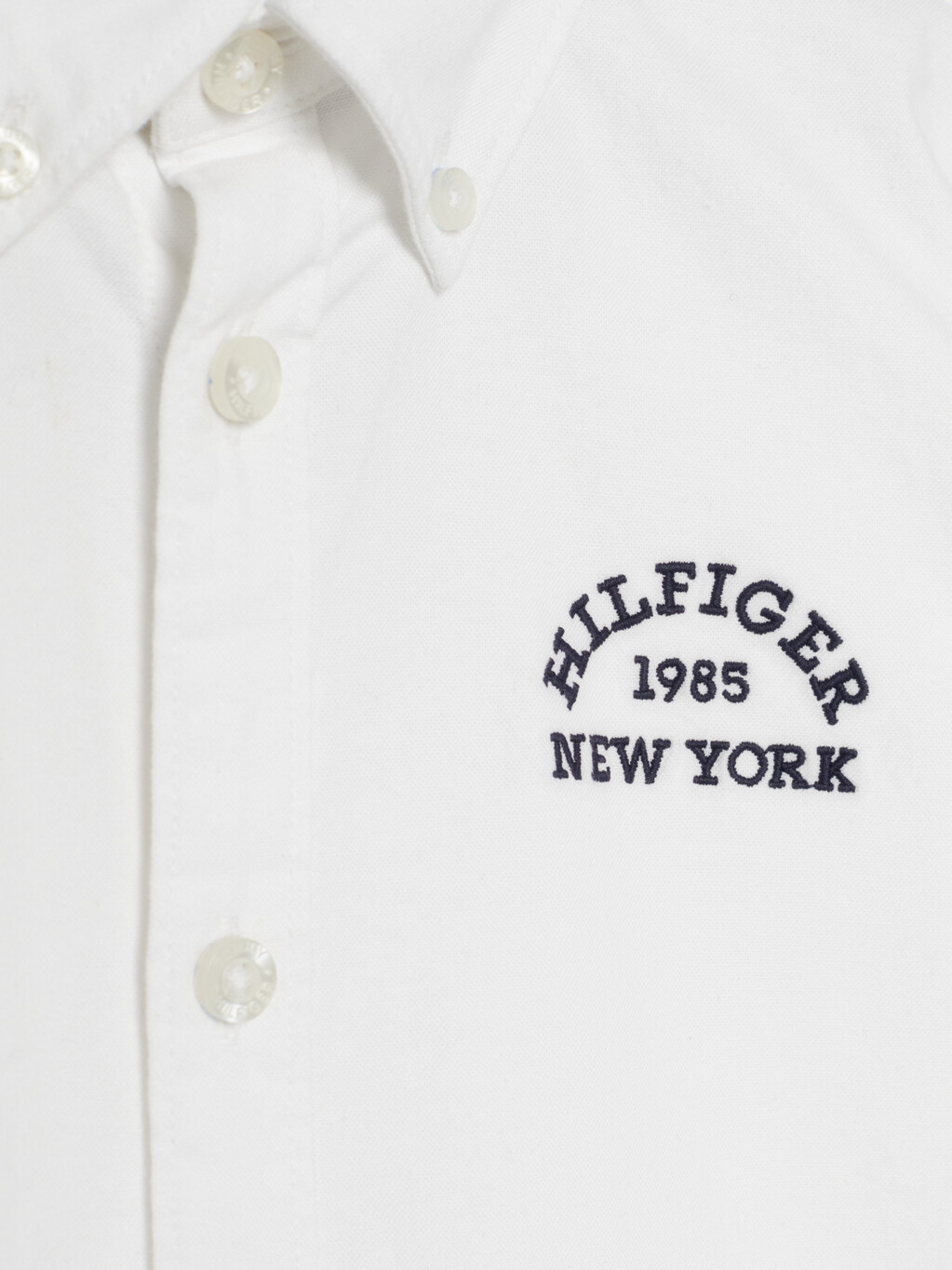 Varsity Logo Embroidery Oxford Shirt, White, hi-res