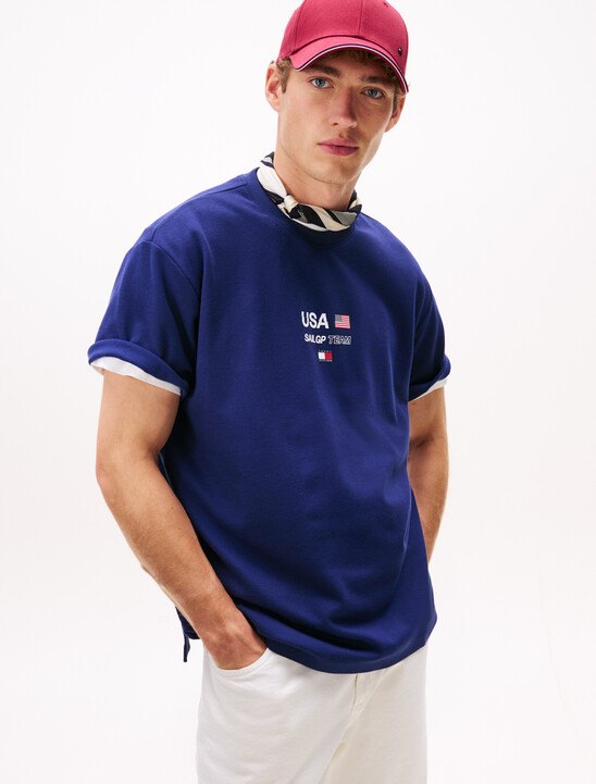 USA SailGP x Tommy 高性能標誌 T 恤