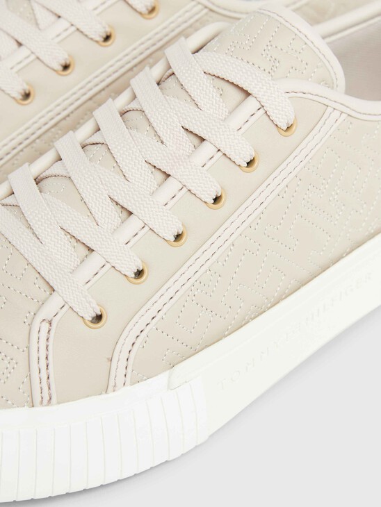 TH Monogram Quilted Lace-Up Trainers