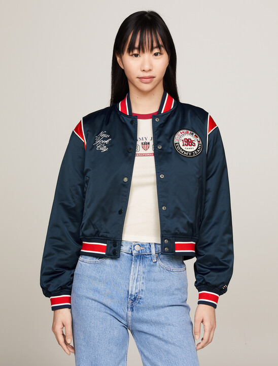 TJ x INTERNATIONAL GAMES 緞面飛行員外套