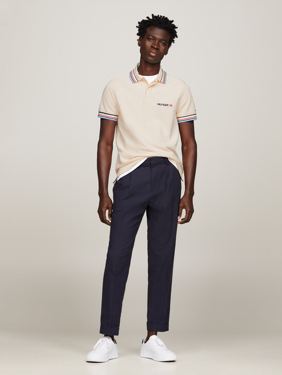 Global Stripe Tipped Regular Fit Polo