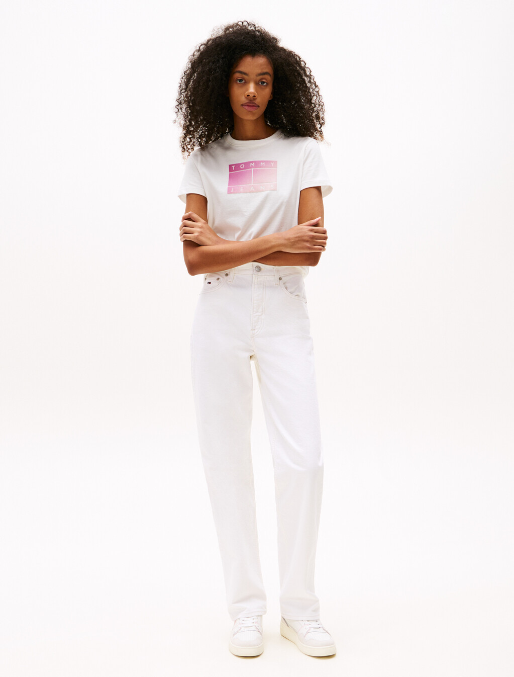 Gradient Flag T-Shirt, Ecru, hi-res