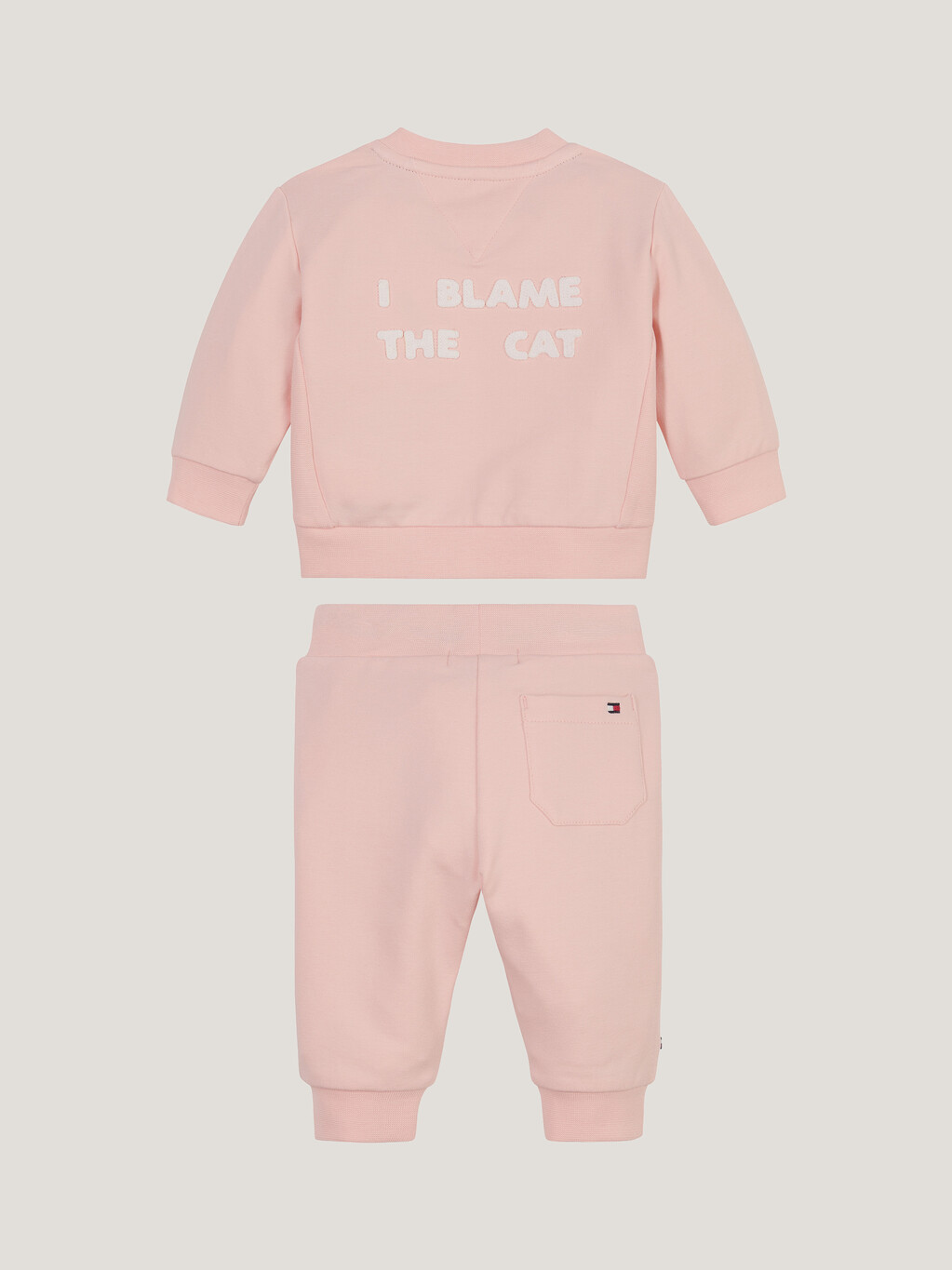 Babies Slogan Sweatshirt Set, Pink Crystal, hi-res