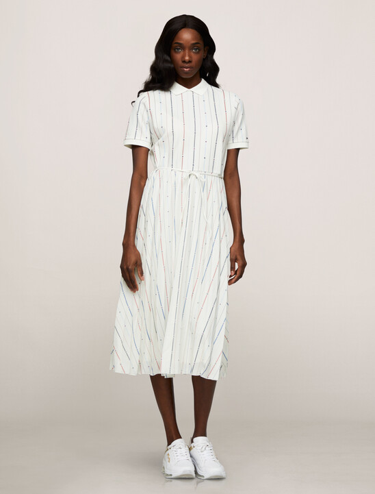 Flag Stripe Polo Dress