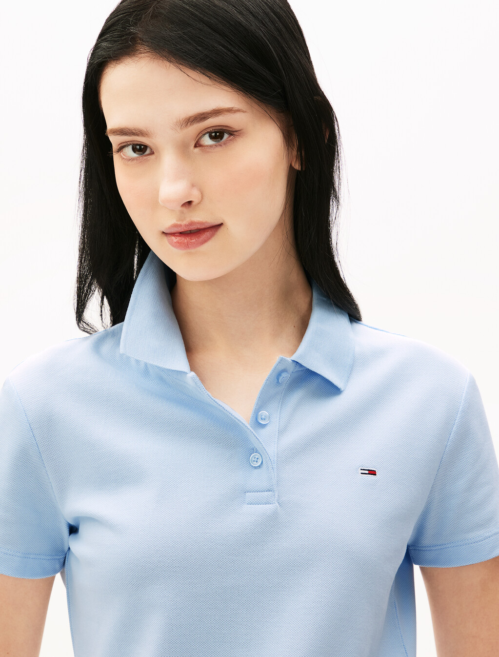 Essential 修身 Polo 衫, Sweet Blue, hi-res